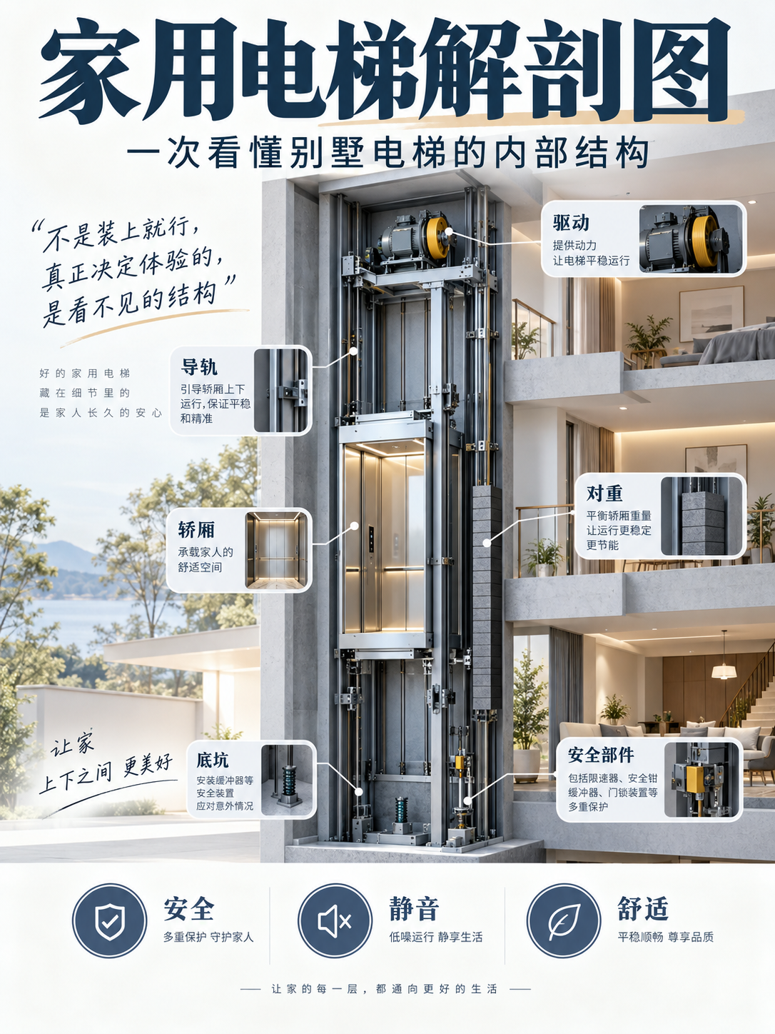 达州家用电梯里面到底藏了什么？一张图拆给你看